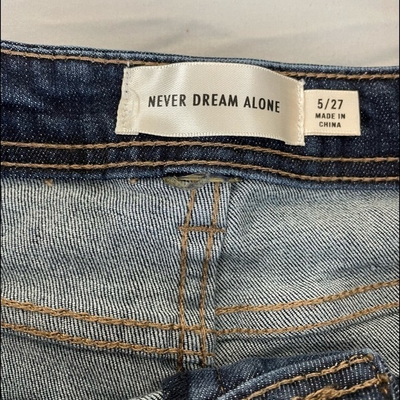 Never Dream Alone High Waisted Distressed Jeans - Picture 10 of 10